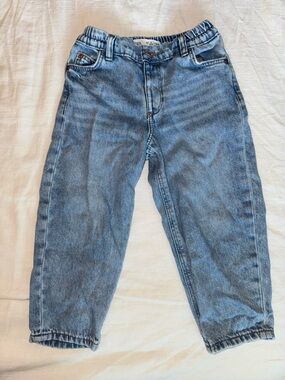 Zara Kids Light Blue Elastic Waist Denim Jeans